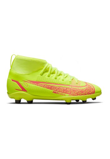 Nike Jr Superfly 8 Club Fg/mg Bambino Giallo In Materiale Sintetico/materie Tessili Con Chiusura Stringata