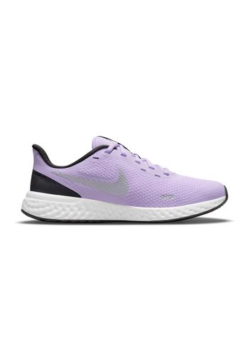 Nike Revolution 5 Bambina Viola In Materie Tessili/materiale Sintetico Con Chiusura Stringata