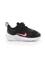 Nike Downshifter 10 Bambina Nero In Pelle/materie Tessili Con Chiusura In Velcro