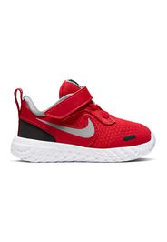 Nike Revolution 5 (tdv) Bambino Rosso In Pelle/materiale Sintetico Con Chiusura In Velcro