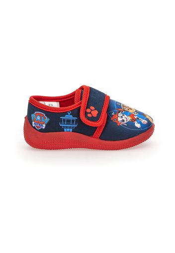 Paw Patrol Pantofole Bambino Blu In Materie Tessili Con Chiusura In Velcro