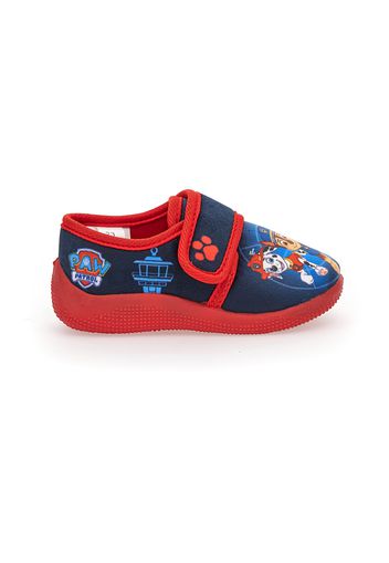 Paw Patrol Pantofole Bambino Blu In Materie Tessili Con Chiusura In Velcro