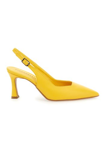 Pittarello Couture Décolleté Donna Giallo In Materiale Sintetico Con Chiusura Con Cinturino