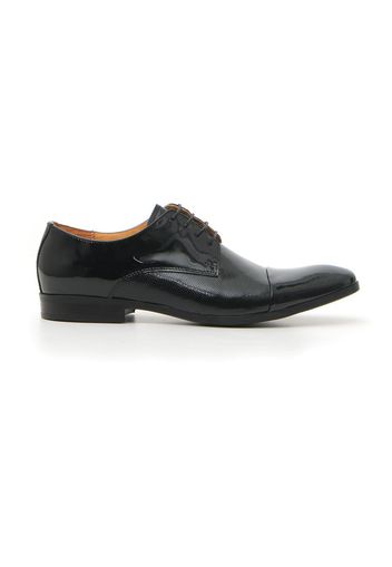 Pittarello Plus Scarpe Stringate Uomo Nero In Pelle Con Chiusura Stringata