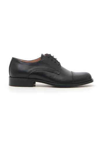 Pittarello Plus Scarpe Stringate Uomo Nero In Pelle Con Chiusura Stringata