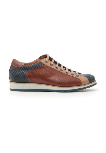 Pittarello Plus Sneakers Uomo Marrone In Pelle Con Chiusura Stringata