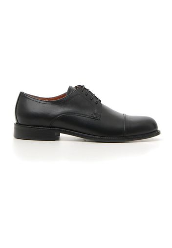 Pittarello Plus Scarpe Stringate Uomo Nero In Pelle Con Chiusura Stringata