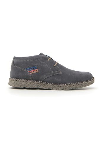 Pittarello Sneakers Uomo Grigio In Pelle Con Chiusura Stringata