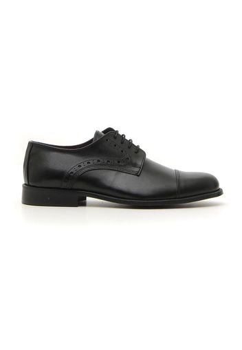 Pittarello Scarpe Stringate Uomo Nero In Pelle Con Chiusura Stringata