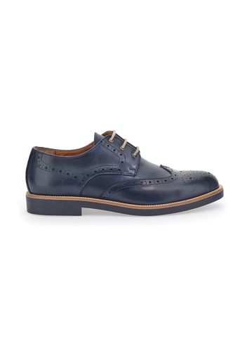 Pittarello Scarpe Stringate Uomo Blu In Pelle Con Chiusura Stringata