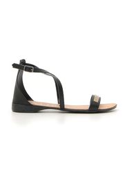 Pittarello Sandali Donna Nero In Pelle Con Chiusura Con Cinturino