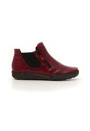 Pittarello Stivaletti Donna Rosso In Pelle Con Chiusura Con Cerniera