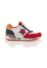 Pittarello Sneakers Uomo Rosso In Pelle Con Chiusura Stringata