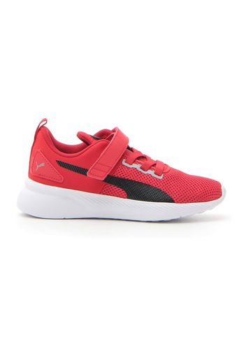 Puma Flyer Runer Color Twist Vps Bambino Rosso/nero In Materie Tessili/materiale Sintetico Con Chiusura In Velcro