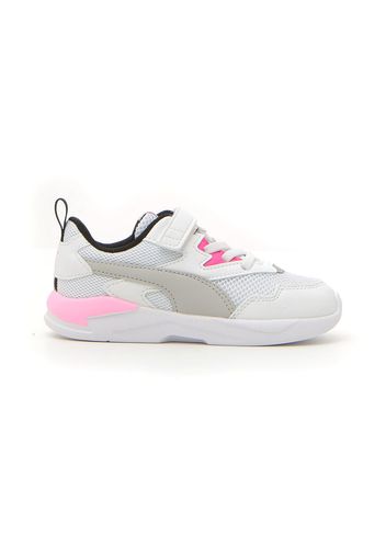 Puma X Ray Lite Ac Inf Bambina Bianco In Materie Tessili Con Chiusura In Velcro