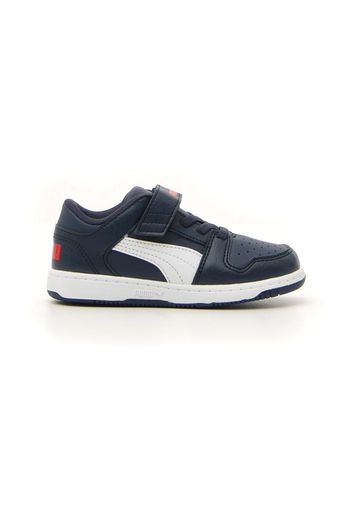 Puma Rb Layup Lo Bambino Blu In Materiale Sintetico Con Chiusura In Velcro