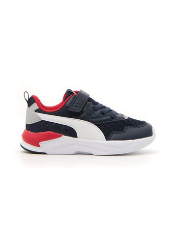 Puma X-ray Lite Bambino Blu In Materie Tessili Con Chiusura In Velcro