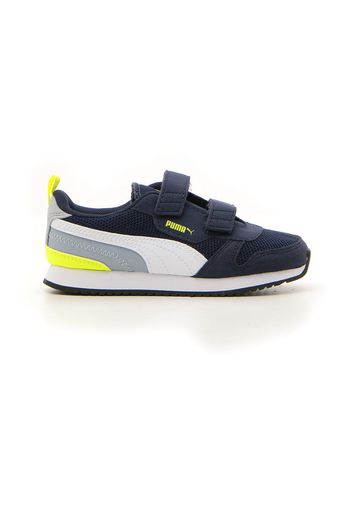 Puma R78 V Inf Bambino Blu In Materie Tessili Con Chiusura In Velcro