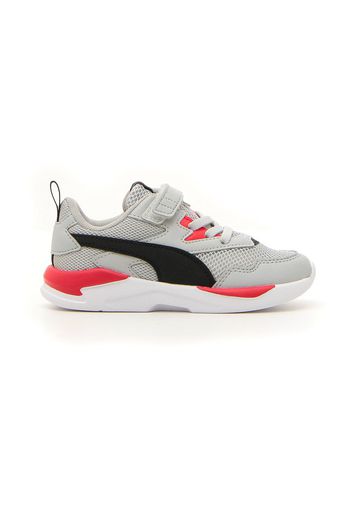 Puma X-ray Lite Ac Inf Bambino Grigio In Materie Tessili Con Chiusura In Velcro