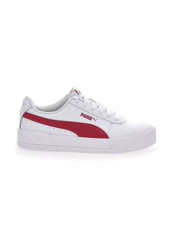 Puma Carina L Donna Bianco In Pelle/materiale Sintetico Con Chiusura Stringata