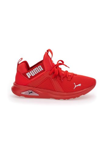 Puma Enzo 2 Weave Bambino Rosso In Materie Tessili Con Chiusura Stringata