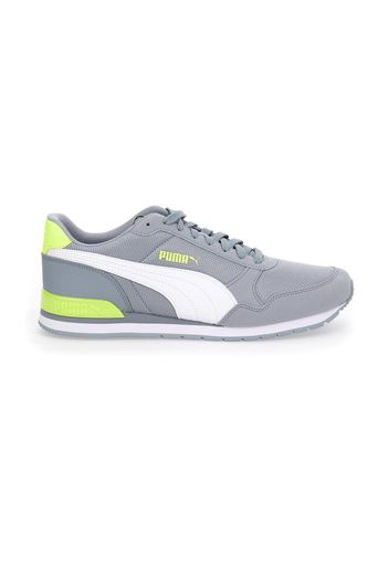 Puma St Runner Uomo Grigio In Materie Tessili/materiale Sintetico Con Chiusura Stringata