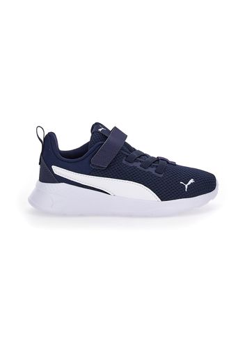 Puma Anzarun Lite Bambino Bianco/blu In Materie Tessili Con Chiusura Con