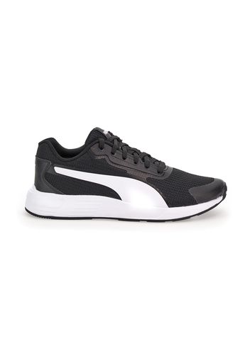 Puma Taper Uomo Bianco/nero In Materie Tessili Con Chiusura Stringata