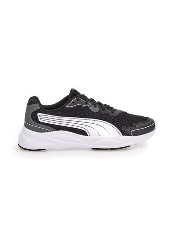 Puma 90s Runner Nu Wave Uomo Bianco/nero In Materie Tessili Con Chiusura Stringata