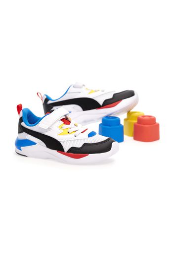 Puma X Ray Lite Ac Ps Bambino Bianco In Materiale Sintetico/materie Tessili Con Chiusura In Velcro