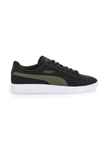 Puma Smash V2 Buck Uomo Nero In Materiale Sintetico Con Chiusura Stringata