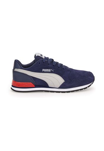 Puma St Runner Bambino Blu In Pelle/materiale Sintetico Con Chiusura Stringata