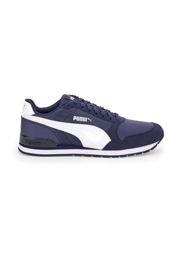 Puma Sr Runner Uomo Blu In Materie Tessili/materiale Sintetico Con Chiusura Stringata