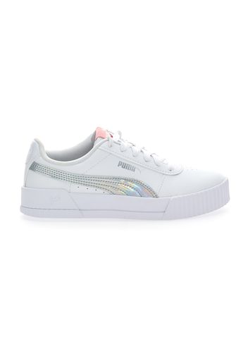 Puma Carina Rainbow Jr Bambina Bianco In Materiale Sintetico Con Chiusura Stringata