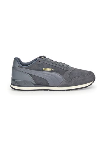 Puma St Runner Uomo Grigio In Pelle/materiale Sintetico Con Chiusura Stringata