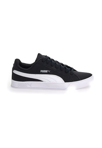 Puma Smash Vulc Uomo Bianco/nero In Materiale Sintetico Con Chiusura Stringata