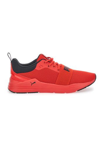 Puma Wired Run Uomo Rosso In Materie Tessili Con Chiusura Stringata