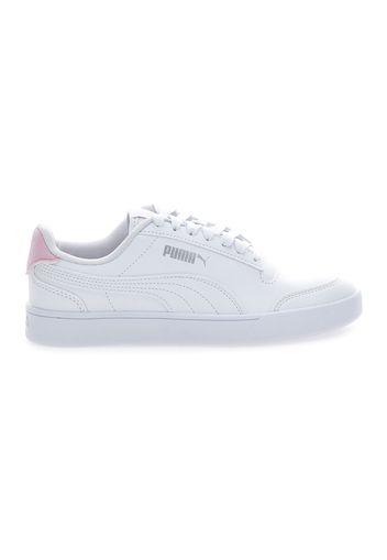 Puma Shuffle Jr Bambina Bianco In Materiale Sintetico Con Chiusura Stringata