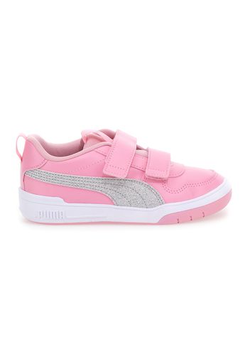 Puma Multiflex Glitz Fs V Ps Bambina Rosa In Materiale Sintetico Con Chiusura In Velcro