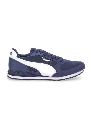 Puma Sr Runner Uomo Blu In Materie Tessili/materiale Sintetico Con Chiusura Stringata