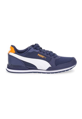 Puma St Runner Bambino Blu In Materie Tessili/materiale Sintetico Con Chiusura Stringata