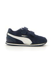 Puma St Runner V2 Sd V Bambino Blu In Materie Tessili Con Chiusura In Velcro