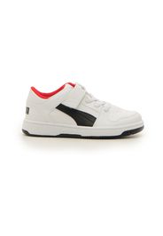 Puma Rebound Layup Lo Sl V Ps Bambino Bianco In Materiale Sintetico Con Chiusura In Velcro