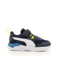 Puma X Ray Lite Ac Inf Bambino Blu In Materie Tessili Con Chiusura In Velcro