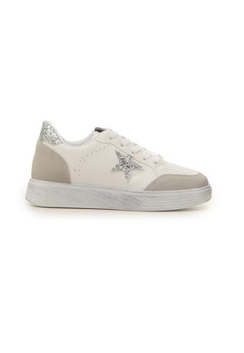 Pushy Wamp Sneakers Donna Bianco In Materiale Sintetico Con Chiusura Stringata