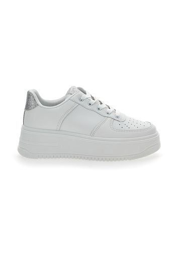 Pushy Wamp Sneakers Donna Bianco In Materiale Sintetico Con Chiusura Stringata