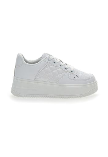 Pushy Wamp Sneakers Donna Bianco In Materiale Sintetico Con Chiusura Stringata