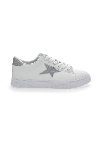 Pushy Wamp Sneakers Donna Bianco In Materiale Sintetico Con Chiusura Con Cerniera