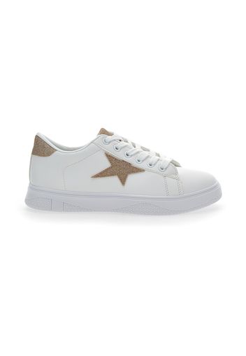 Pushy Wamp Sneakers Donna Bianco In Materiale Sintetico Con Chiusura Con Cerniera