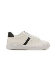 Pushy Wamp Sneakers Donna Bianco/nero In Materiale Sintetico Con Chiusura Stringata